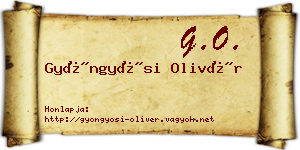 Gyöngyösi Olivér névjegykártya