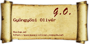 Gyöngyösi Olivér névjegykártya